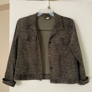 Vintage Zebra Blazer Sz L